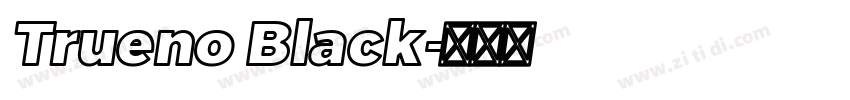 Trueno Black字体转换